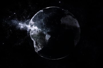 Коллекция картинок на тему «Чёрные обои с планетами»