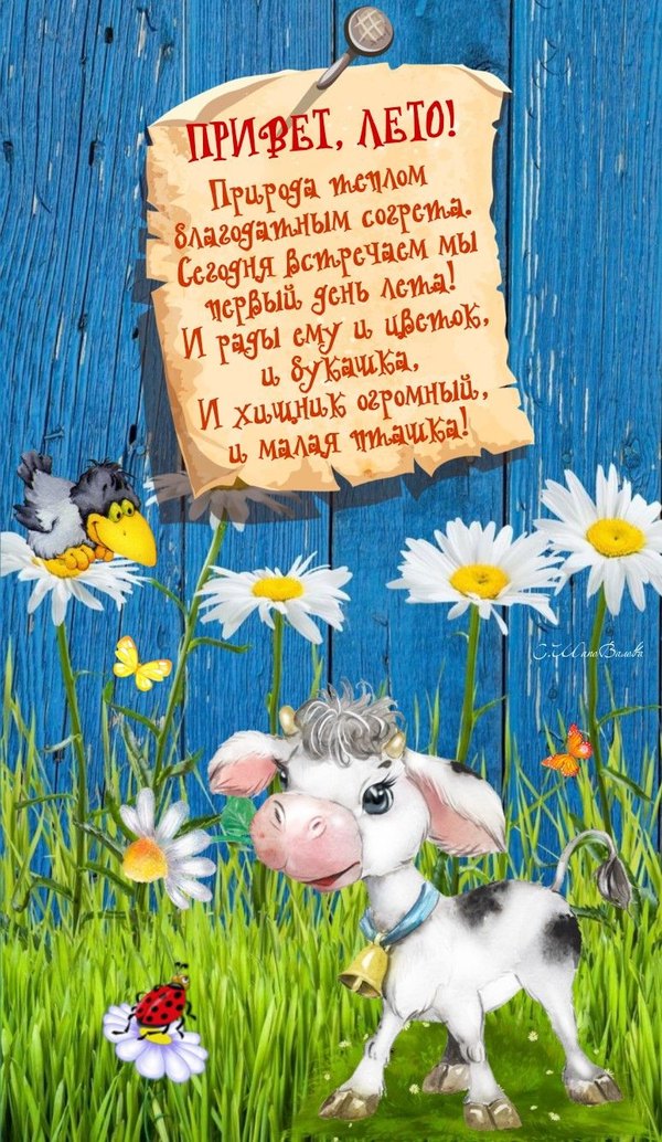 Изображение №13 773x1332 «Привет, Лето!» из коллекции «Открытки «С первым днем лета!»»