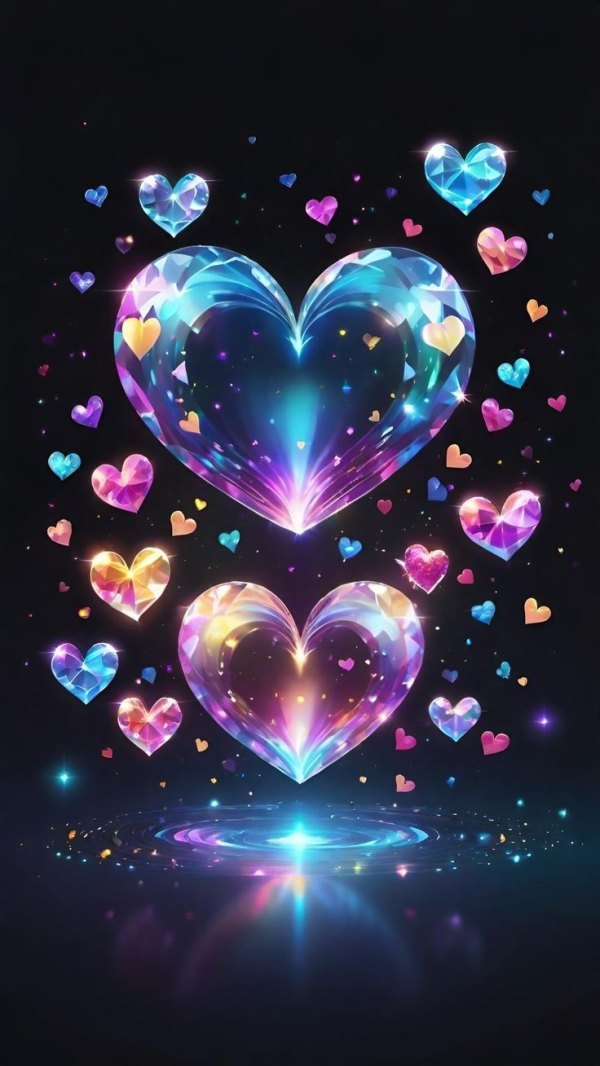 Изображение №7 736x1308 «Красивые драгоценные камни сердца» из коллекции «Обои Сердце, Сердечки»