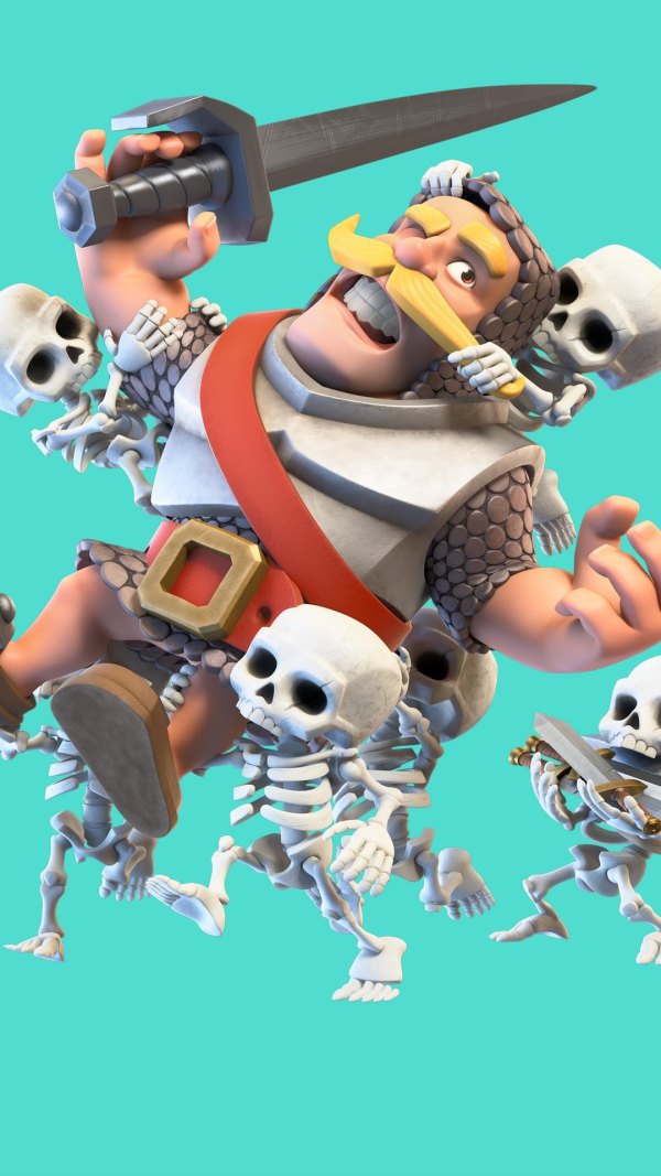 Изображение №34 1080x1920 «Рыцарь и скелеты Clash Royale» из коллекции «Обои Клеш Рояль (Clash Royale)»