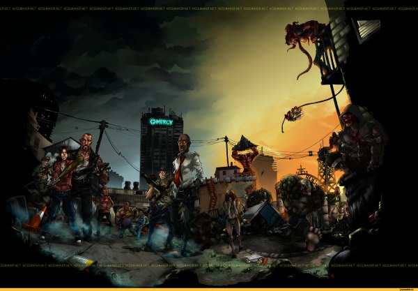 Изображение №71 2000x1389 «Left 4 Dead L4D Арт Прикол» из коллекции «Обои Left 4 Dead, L4D»