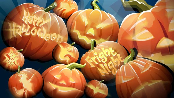 Изображение №13 1920x1080 «Хэллоувин Тыквы Арт Happy Halloween» из коллекции «Обои Тыквы»