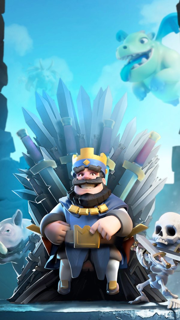Изображение №31 750x1334 «Синий Король на троне Clash Royale» из коллекции «Обои Клеш Рояль (Clash Royale)»