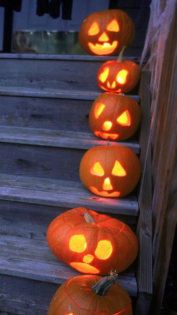 Изображение №32 1080x1920 «Halloween, Тыквы на ступеньках» из коллекции «Обои Тыквы»