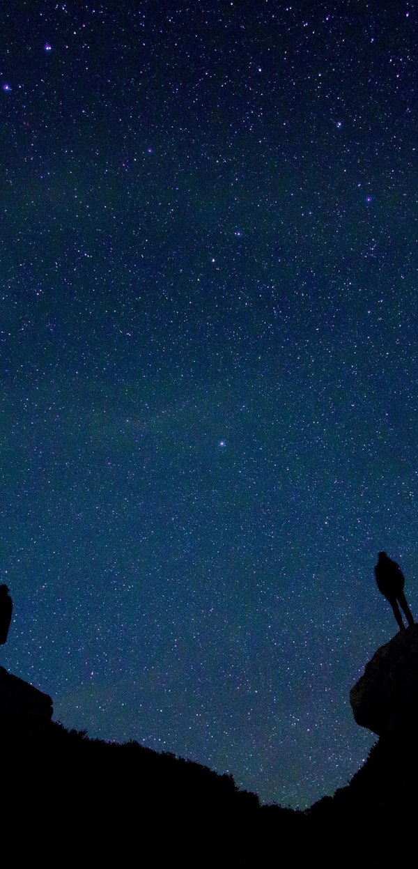 Изображение №40 1080x2244 «Человек на скале на фоне звездного неба» из коллекции «Обои Звёздное Небо»