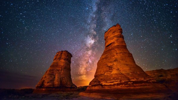 Изображение №43 1920x1080 «Слоновая скала, ночь, звездное небо» из коллекции «Обои Звёздная Ночь»