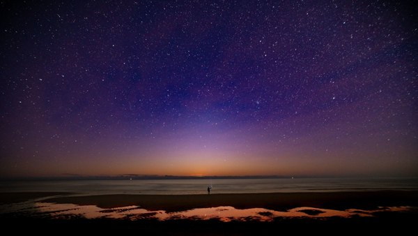 Изображение №33 1920x1080 «Человек во Вселенной, пейзаж со звездами» из коллекции «Обои Звёздная Ночь»