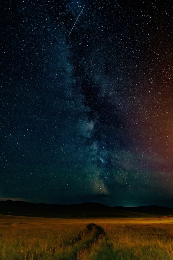 Изображение №6 5304x7952 «Красивое тёмное небо со звездами в поле» из коллекции «Обои Звёздное Небо»