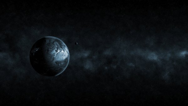 Изображение №19 1920x1080 «Одинокая планета, чёрный фон» из коллекции «Чёрные обои с планетами»