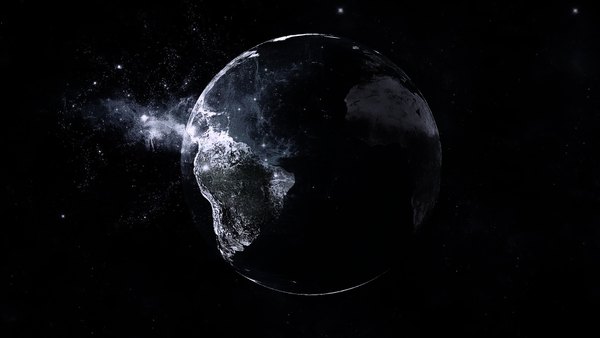 Изображение №31 1920x1080 «Планета Земля, черный фон» из коллекции «Чёрные обои с планетами»