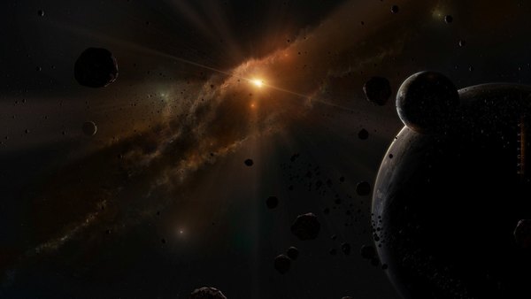 Изображение №21 1920x1080 «Планеты, Звезда» из коллекции «Чёрные обои с планетами»