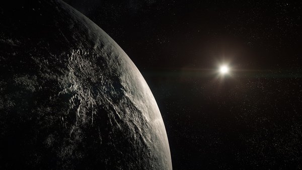 Изображение №18 1920x1080 «Поверхность планеты и светящаяся звезда» из коллекции «Чёрные обои с планетами»