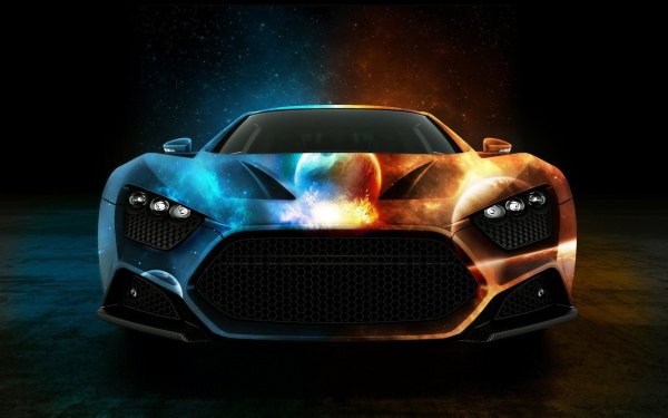 Изображение №19 1920x1200 «Сине желтый спорткар Zenvo ST1» из коллекции «Обои Неоновые Машины»