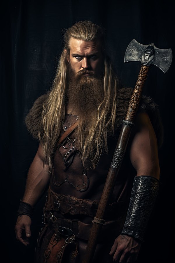 Изображение №25 3136x4704 «Сильный Викинг с топором, ИИ фото» из коллекции «Обои Викинги (Vikings)»