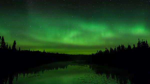 Изображение №40 1920x1080 «Черно зеленый фон, сияние ночью» из коллекции «Обои Северное Сияние»