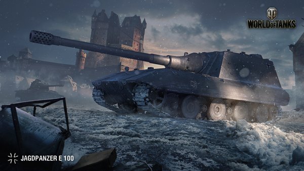 Изображение №4 2560x1440 «Танк Jagdpanzer E 100 World Of Tanks Постер» из коллекции «Обои Мир Танков (World Of Tanks, WoT)»