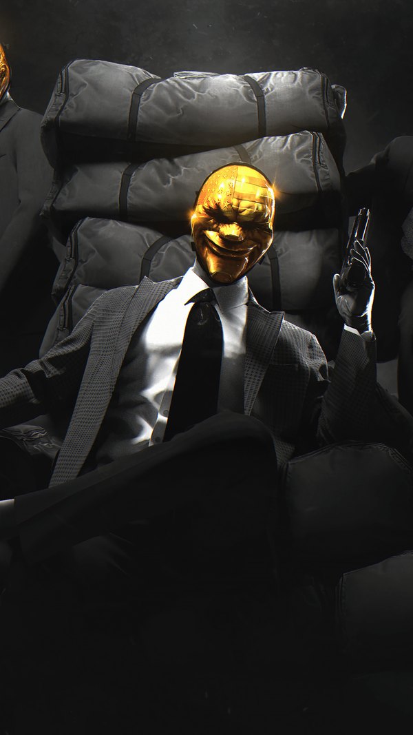 Изображение №12 1213x2158 «Золотая маска Payday 2» из коллекции «Обои Payday 2»