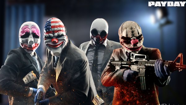 Изображение №13 1920x1080 «Четверо вооруженных клоунов Payday 2 HD» из коллекции «Обои Payday 2»