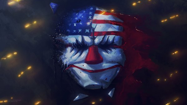 Изображение №55 1920x1080 «Маска с флагом США, игра Payday 2» из коллекции «Обои Payday 2»