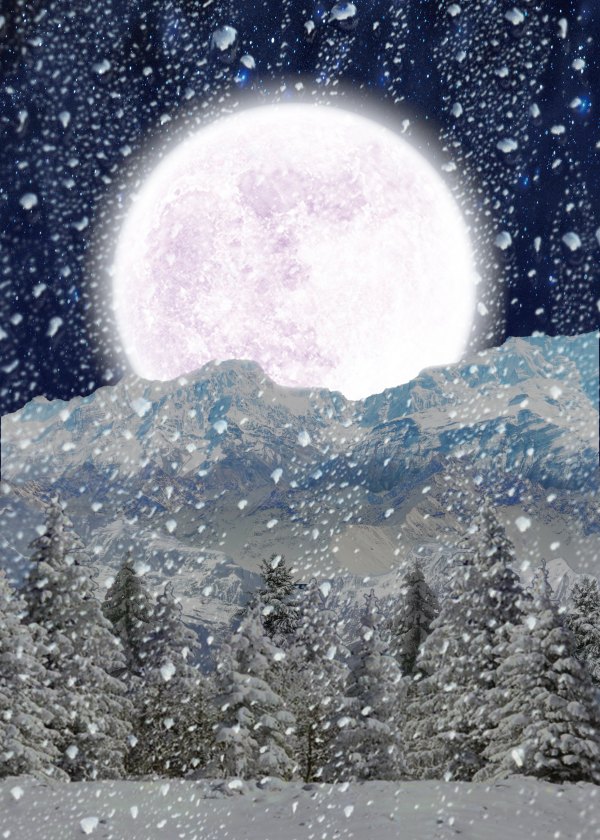 Изображение №13 3508x4912 «Зимняя ночь за окном, арт» из коллекции «Обои Зимняя Ночь»