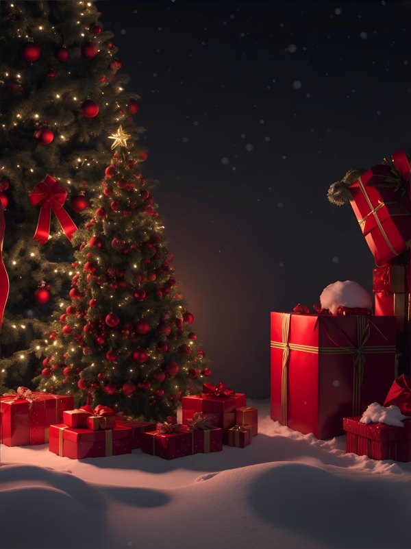 Изображение №10 6489x8667 «Новогодний фон с подарками» из коллекции «Новогодние Обои»
