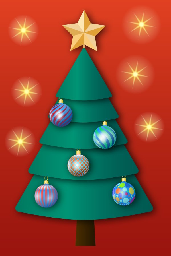 Изображение №36 4000x6000 «Новогодняя ёлка на красном фоне» из коллекции «Новогодние Обои»