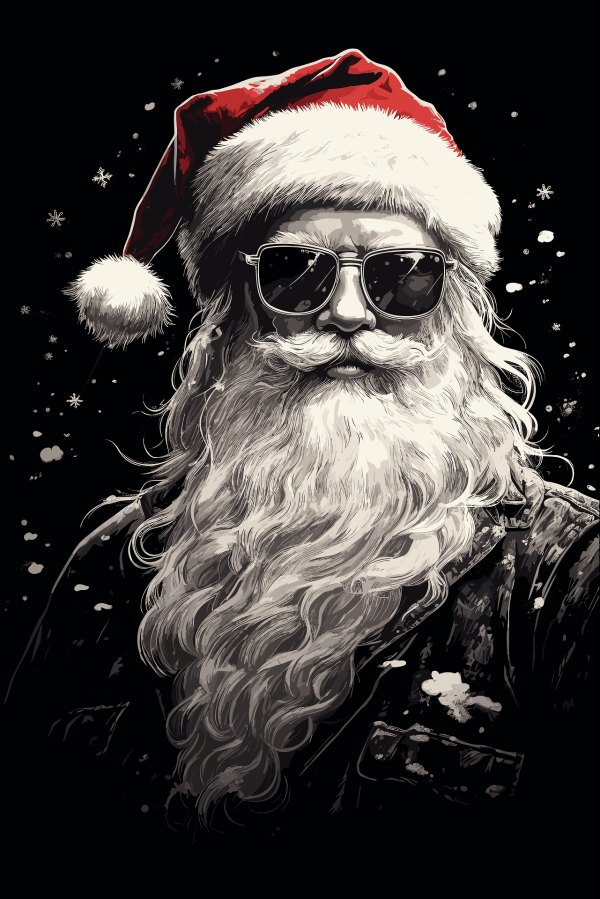 Изображение №14 1281x1920 «Крутой Дед Мороз» из коллекции «Новогодние Обои»