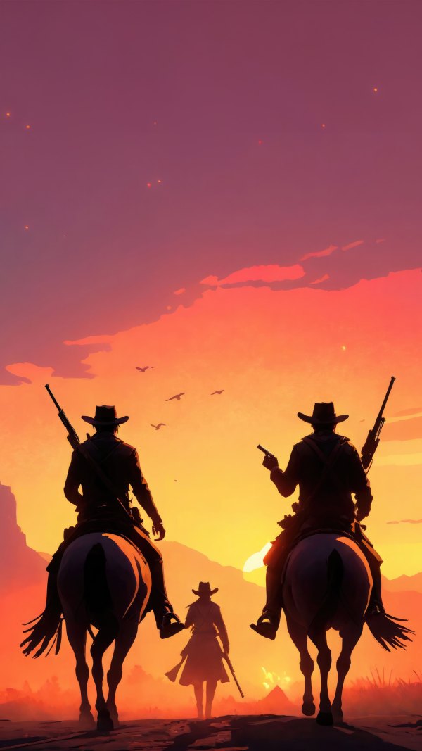 Изображение №27 1440x2560 «Ковбои Red Dead Redemption 2» из коллекции «Обои Red Dead Redemption»
