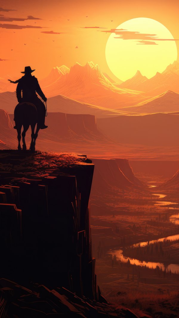 Изображение №4 1080x1920 «Пейзаж Red Dead Redemption» из коллекции «Обои Red Dead Redemption»