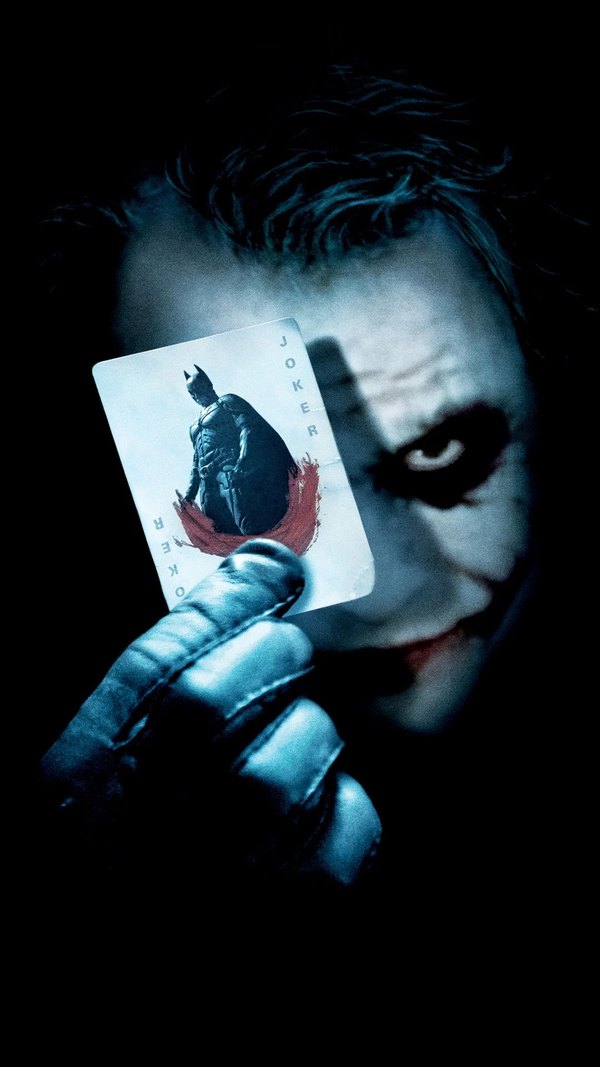 Изображение №8 1080x1920 «Хитрый Джокер с картой Joker» из коллекции «Обои Джокер (Joker)»