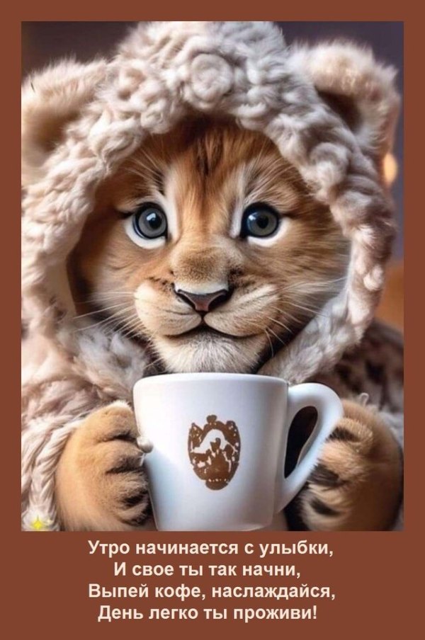 Изображение №27 640x964 из коллекции «Открытки «С добрым зимним утром!» с животными»