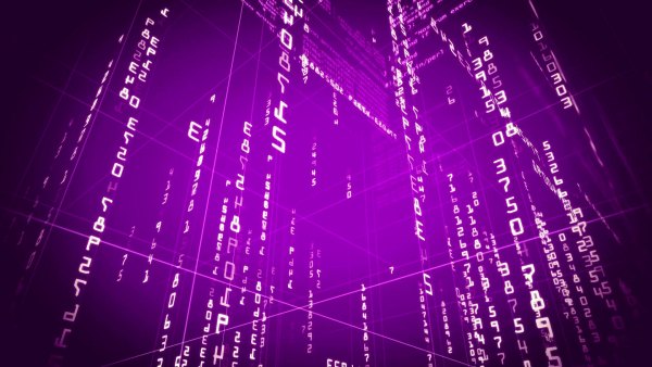 Изображение №51 1920x1080 «Фиолетовый фон цифровой код» из коллекции «Обои Матрица (The Matrix)»