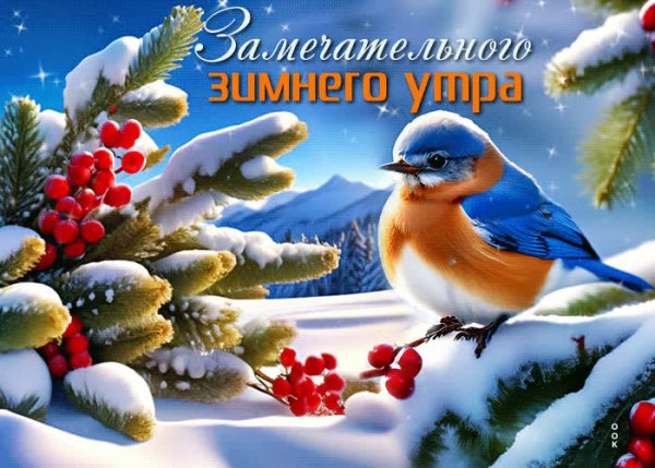 Изображение №20 700x500 «Замечательного зимнего утра!» из коллекции «Открытки «С добрым зимним утром!» с животными»