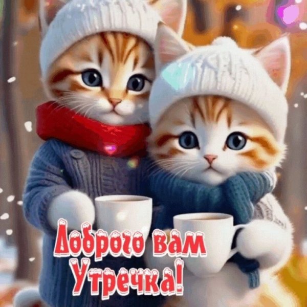 Изображение №18 800x800 «Доброго вам утречка!» из коллекции «Открытки «С добрым зимним утром!» с животными»