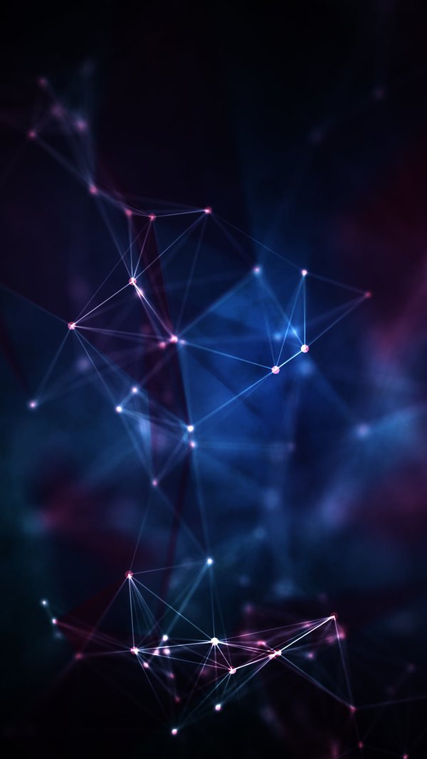 Изображение №31 1080x1920 «Туманность геометрическая абстракция» из коллекции «Синие Обои»