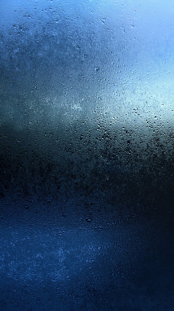 Изображение №30 1080x1920 «Капли, стекло, окно, синяя абстракция» из коллекции «Синие Обои»