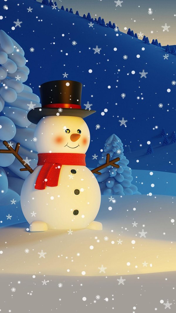 Изображение №8 1242x2208  из коллекции «Обои Снеговик»