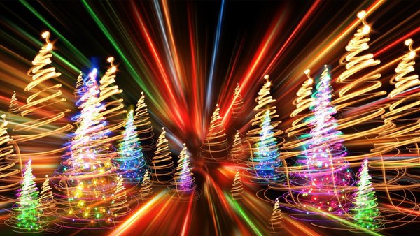 Изображение №43 1920x1080 «Неоновые новогодние ёлки» из коллекции «Обои Новогодняя Ёлка»