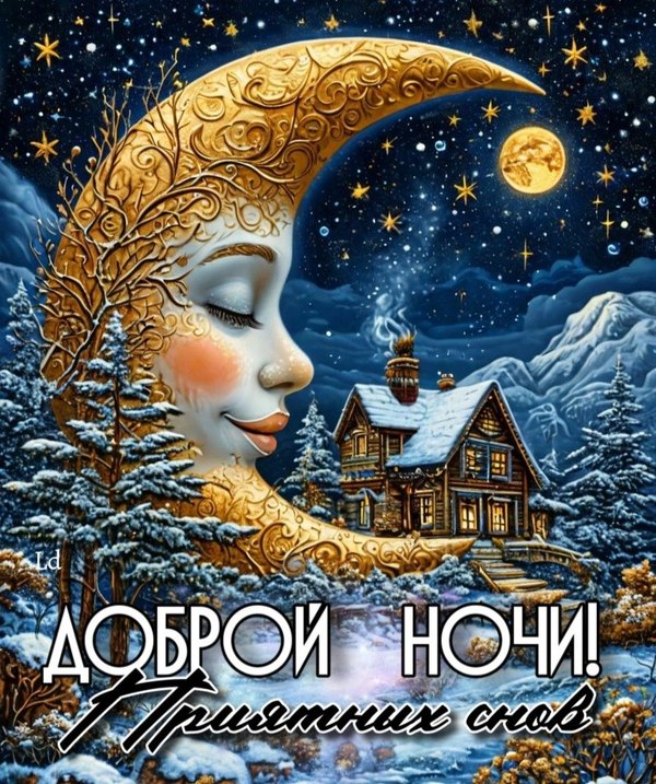 Изображение №21 896x1071  из коллекции «Зимние открытки «Спокойной доброй ночи!»»
