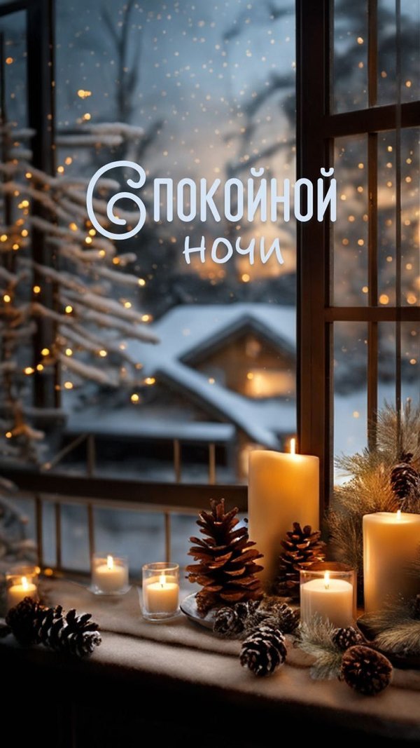Изображение №92 720x1280  из коллекции «Зимние открытки «Спокойной доброй ночи!»»