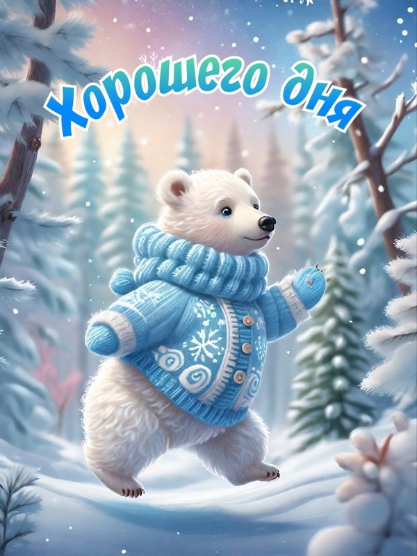 Изображение №59 736x981  из коллекции «Зимние открытки «Хорошего дня!»»