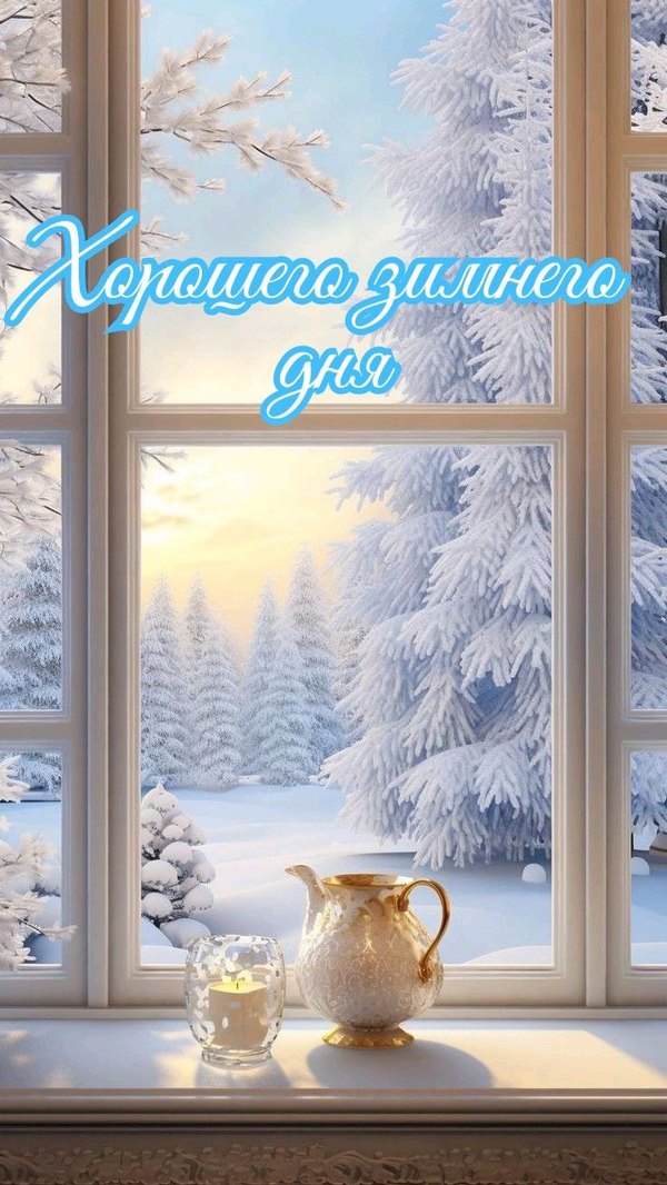 Изображение №25 736x1308 «Хорошего зимнего дня!» из коллекции «Зимние открытки «Хорошего дня!»»