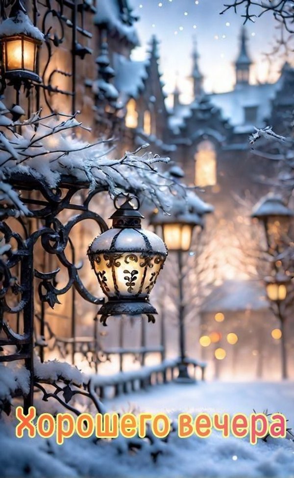 Изображение №14 512x831  из коллекции «Зимние открытки «Хорошего доброго вечера!»»