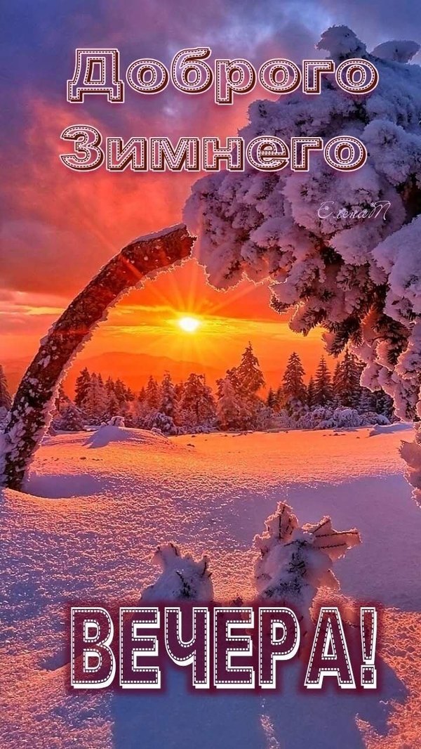 Изображение №25 720x1279 «Доброго зимнего вечера!» из коллекции «Зимние открытки «Хорошего доброго вечера!»»