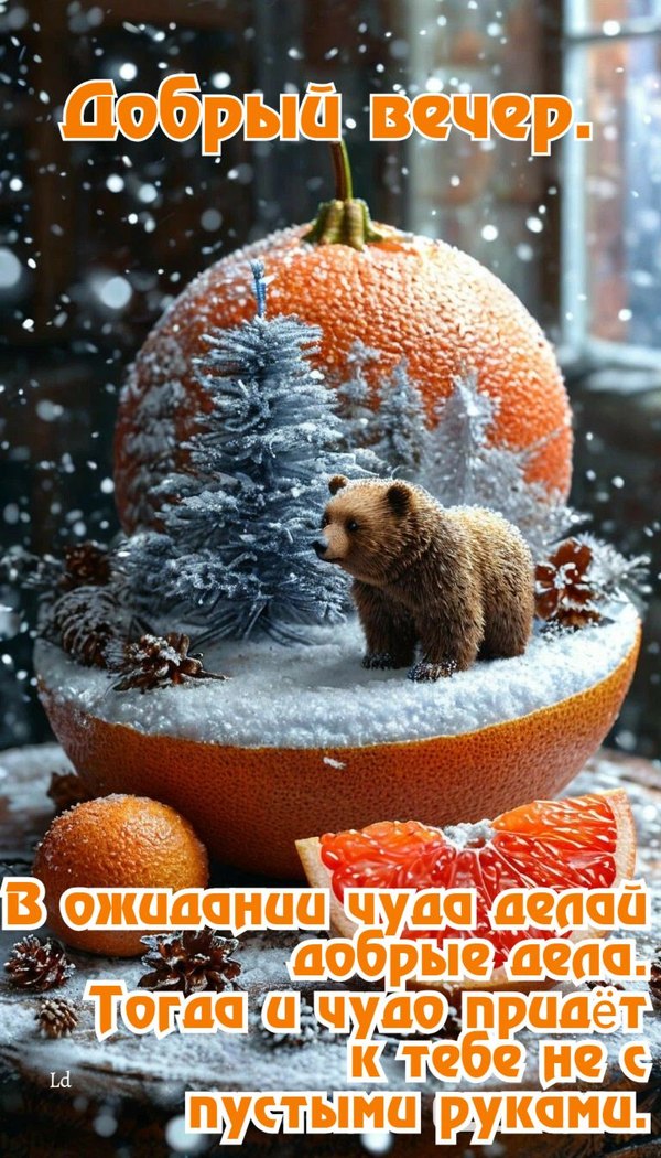 Изображение №88 768x1344  из коллекции «Зимние открытки «Хорошего доброго вечера!»»