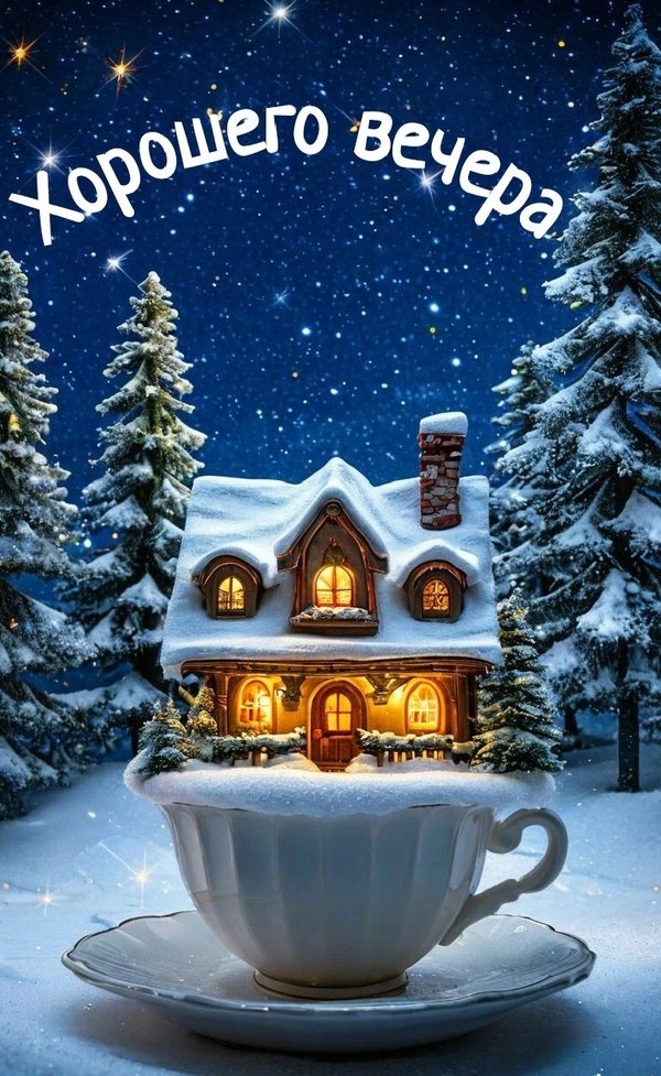 Изображение №112 768x1250  из коллекции «Зимние открытки «Хорошего доброго вечера!»»
