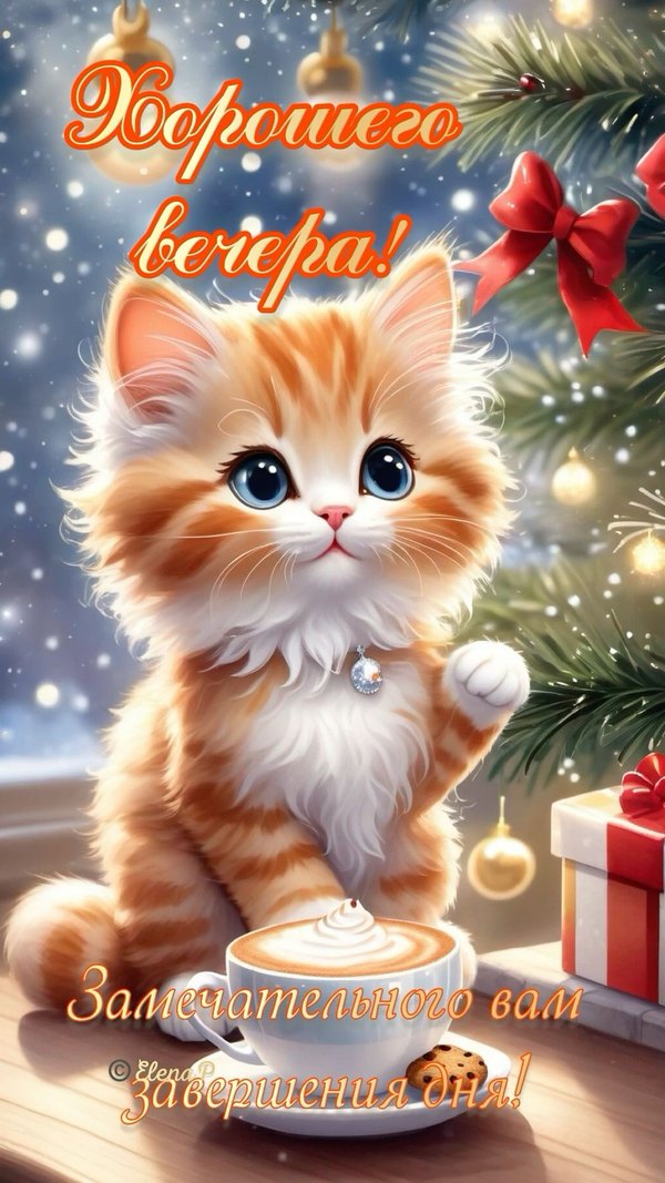 Изображение №31 1080x1920  из коллекции «Зимние открытки «Хорошего доброго вечера!»»