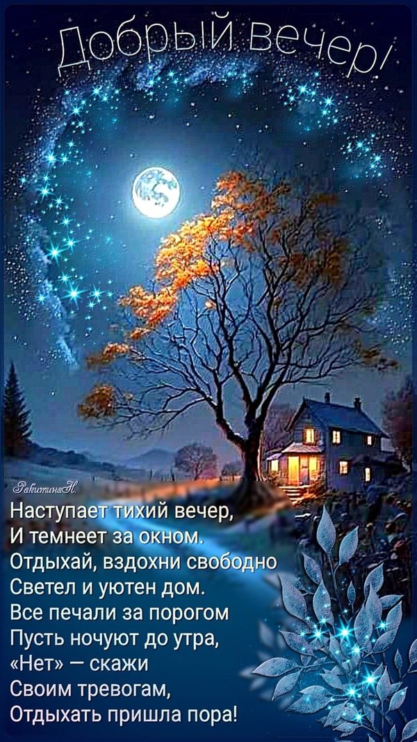 Изображение №53 804x1428  из коллекции «Зимние открытки «Хорошего доброго вечера!»»