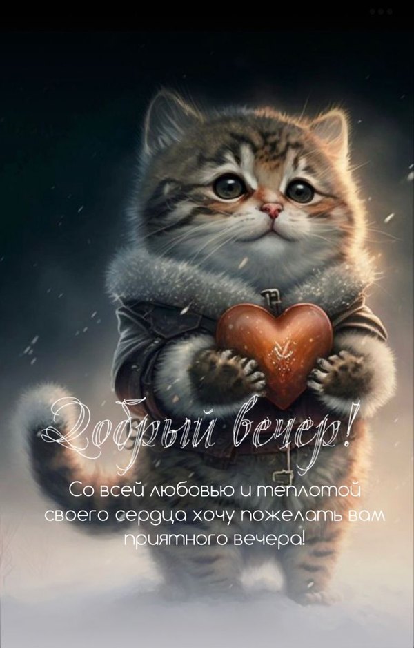 Изображение №29 768x1200  из коллекции «Зимние открытки «Хорошего доброго вечера!»»