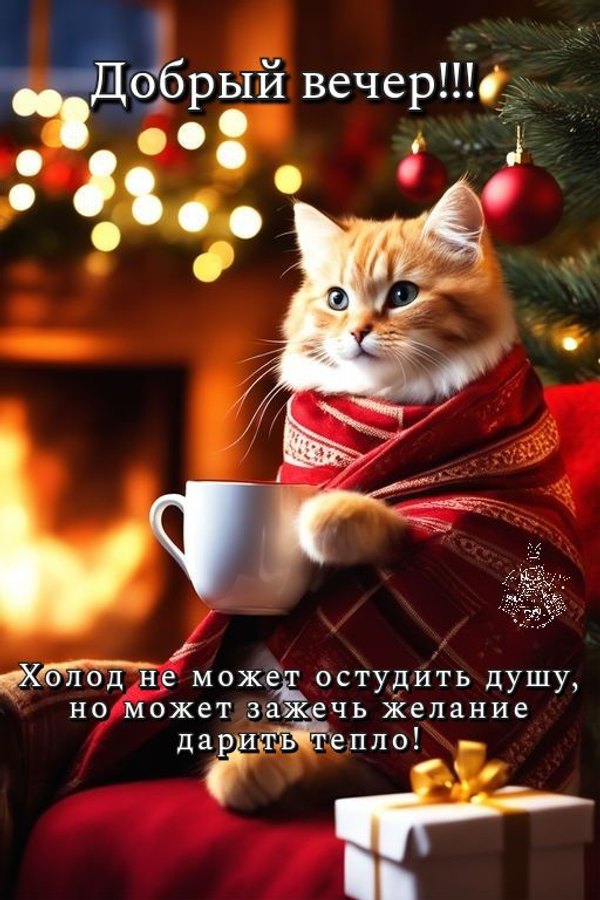 Изображение №72 512x768  из коллекции «Зимние открытки «Хорошего доброго вечера!»»